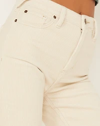 Cleo + Wolf Women's Mid Rise Flare Corduroy Pants