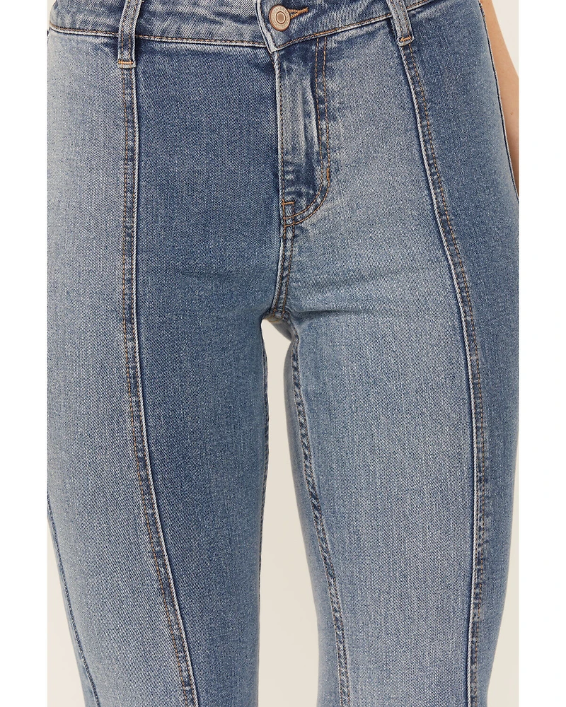 Shyanne Women's Luna High Rise Flare Stretch Denim Jeans