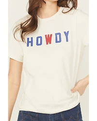 Wrangler Women's Modern Howdy Short Sleeve Graphic Tee