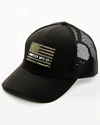 Howitzer Men's Camo Print Flag Patch Ball Cap