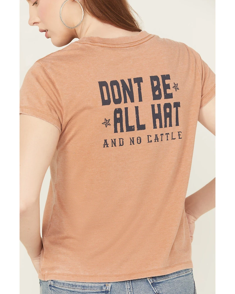 Idyllwind Women's Don't Be All Hat Short Sleeve Graphic Tee