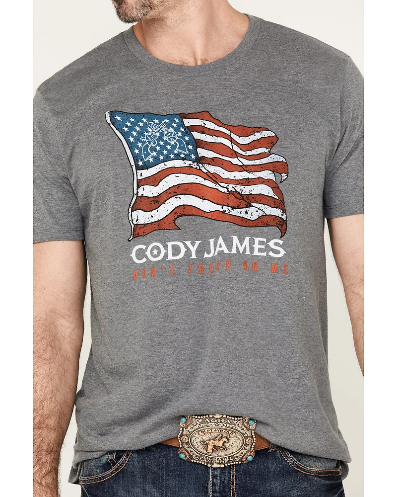 Cody James Men's Revolver Flag Short Sleeve Graphic T-Shirt