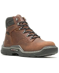 Wolverine Men's Raider Durashock Waterproof 6" Lace-Up Carbonmax Work Boots - Composite Toe