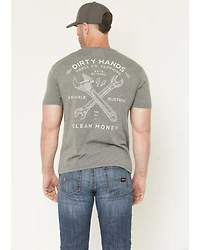 Troll Co Men's Twisting Wrenches Short Sleeve Graphic Work T-Shirt