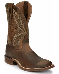 Tony Lama Men's Bowie Oak Western Boots - Broad Square Toe