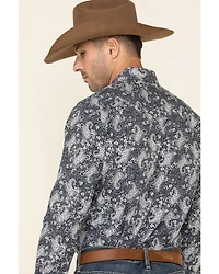 Rock & Roll Denim Men's Paisley Print Long Sleeve Western Shirt