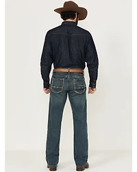 Ariat Men's M5 Gulch Medium Wash Low Rise Straight Denim Jeans