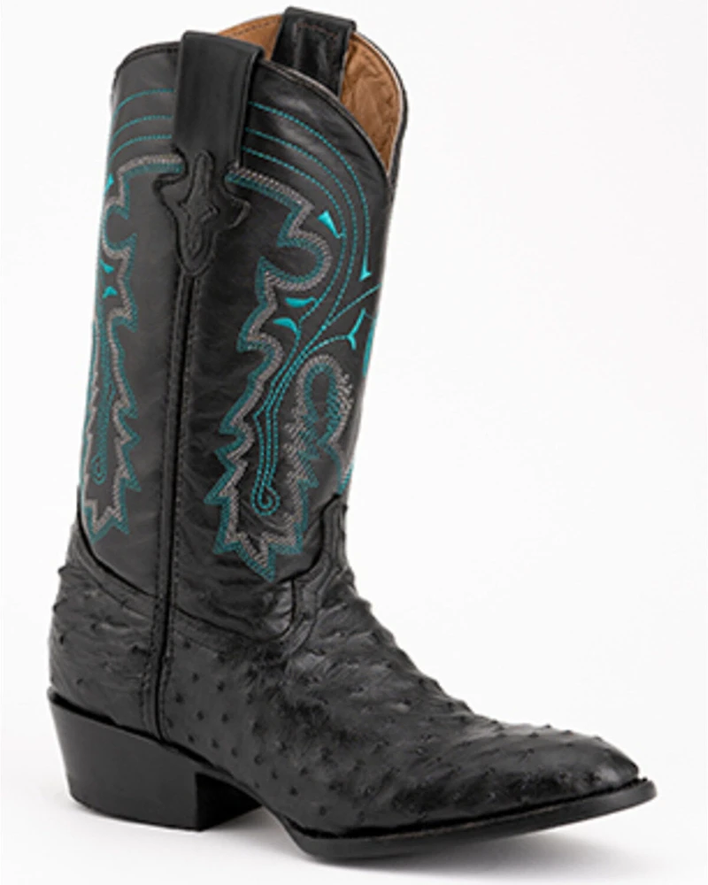 Ferrini Men's Colt Exotic Full-Quill Ostrich Western Boots - Round Toe