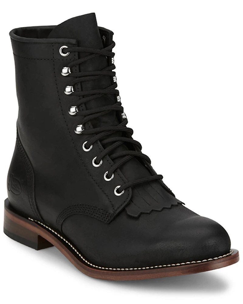 Justin Men's Drennan Lace-Up Boots - Round Toe