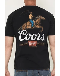 Coors Men's Cowboy Short Sleeve Graphic T-Shirt