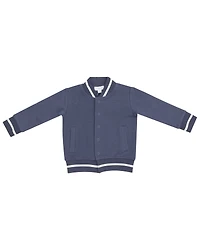 Angel Dear Infant Boys' Solid Snap Letterman Jacket