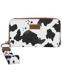 Wrangler Women's Boot Barn Exclusive Daisy Cow Print Wallet