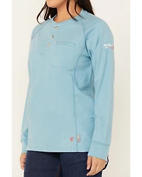 Ariat Women's FR Air Henley Long Sleeve Work Shirt
