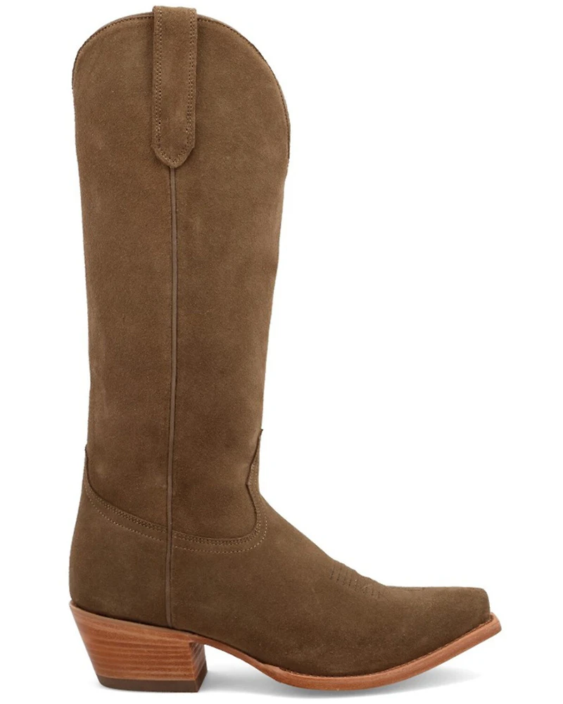 Black Star Women's Addison Suede Tall Western Boots - Snip Toe