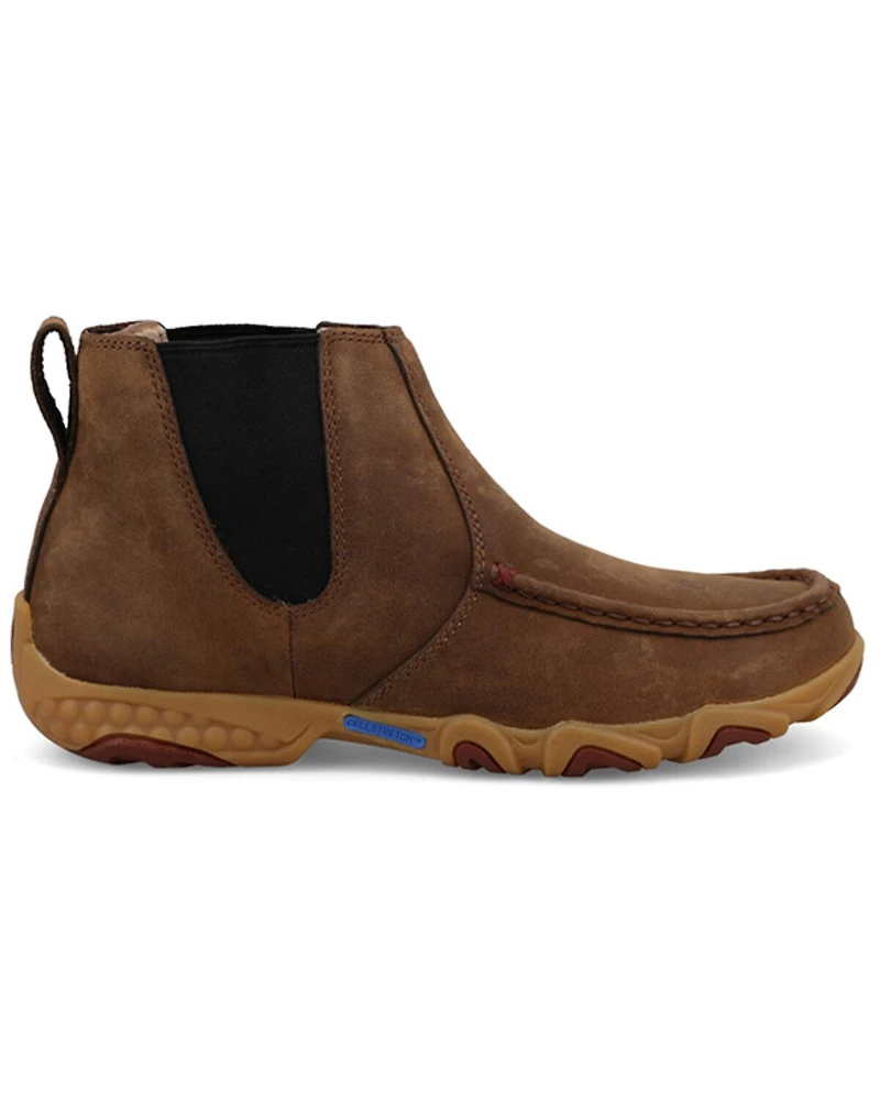 Twisted X Women's 4" Work Chelsea Driving Moc Shoes - Toe