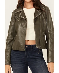 Mauritius Leather Women's Christy Scatter Star Jacket
