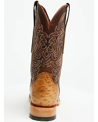Ariat Men's Classic Cash Exotic Ostrich Western Boots - Broad Square Toe