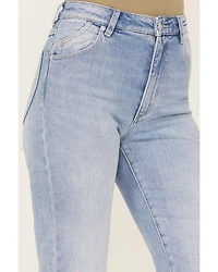 Rolla's Women's Light Medium Wash High Rise Bleeker Original Straight Jeans
