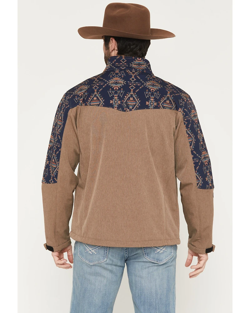 Hooey Men's Jackson Hole Southwestern Colorblock Softshell Jacket