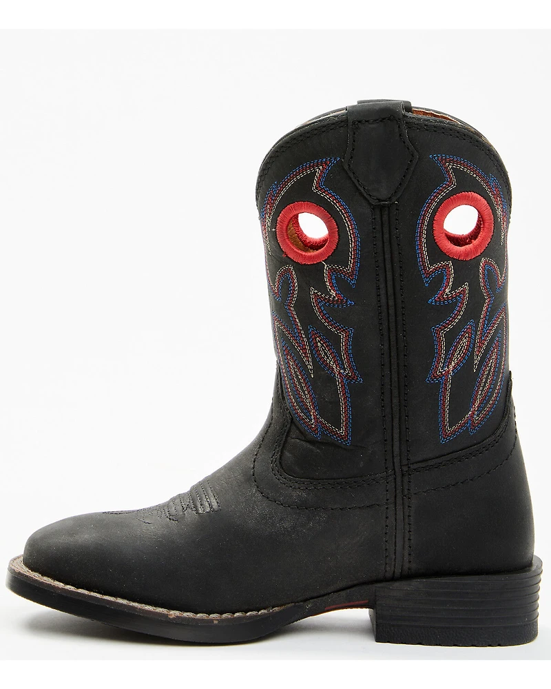 Justin Boys' Bowline Western Boots - Broad Square Toe