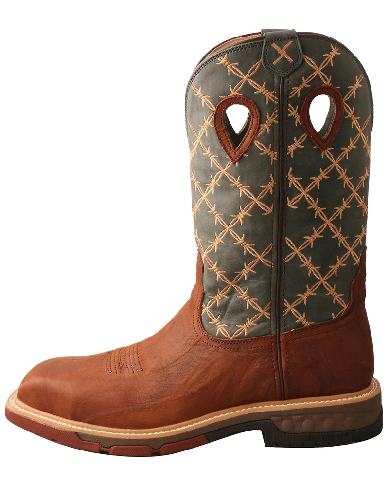 Twisted X Men's CellStretch Western Work Boots - Composite Toe