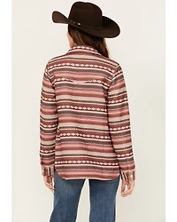 Shyanne Women's Southwestern Print Zig Zag Quilted Shacket