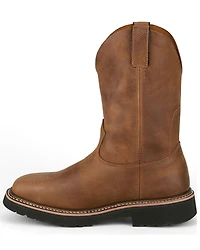 Justin Men's 8" Ames Pull-On Work Boots - Steel Toe