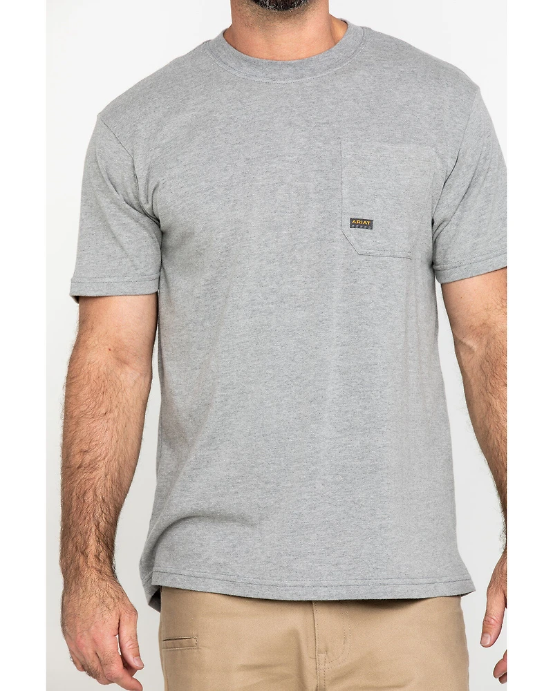 Ariat Men's Rebar Cotton Strong American Grit Short Sleeve Work T-Shirt
