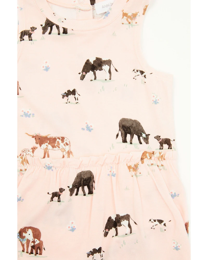 Angel Dear Infant Girls' Families Onesie with Skirt