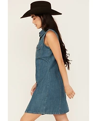 Wrangler Retro Women's Button-Down Denim Mini Dress