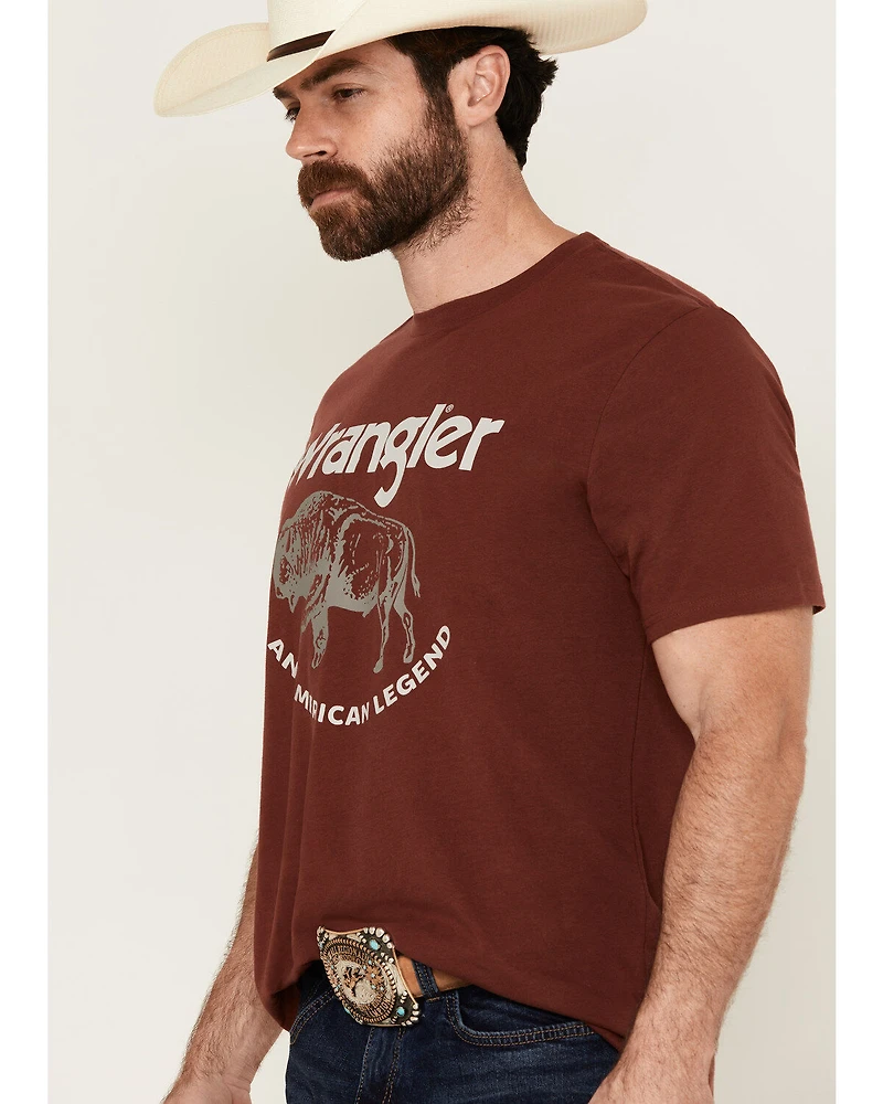 Wrangler Men's Boot Barn Exclusive Buffalo Logo Short Sleeve Graphic T-Shirt