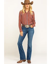 Shyanne Women's Light Wash Tidal Riding Jeans