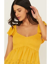 Cleo + Wolf Women's Elizabeth Peplum Top