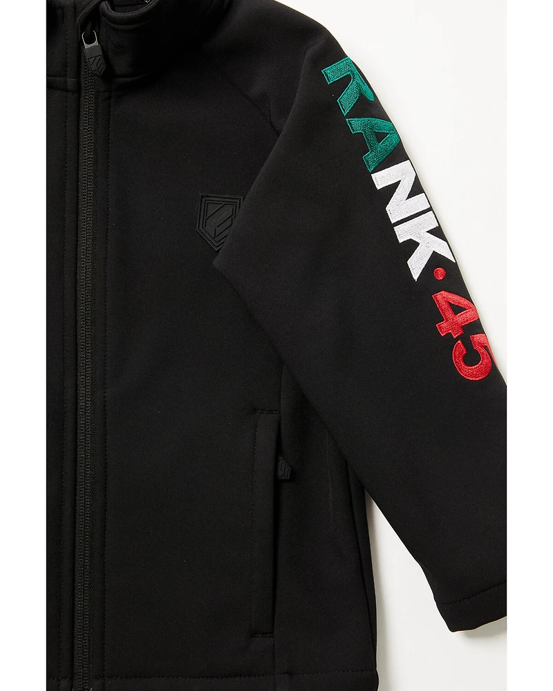 RANK 45® Toddler Boys' Mexico Flag Seal Softshell Jacket