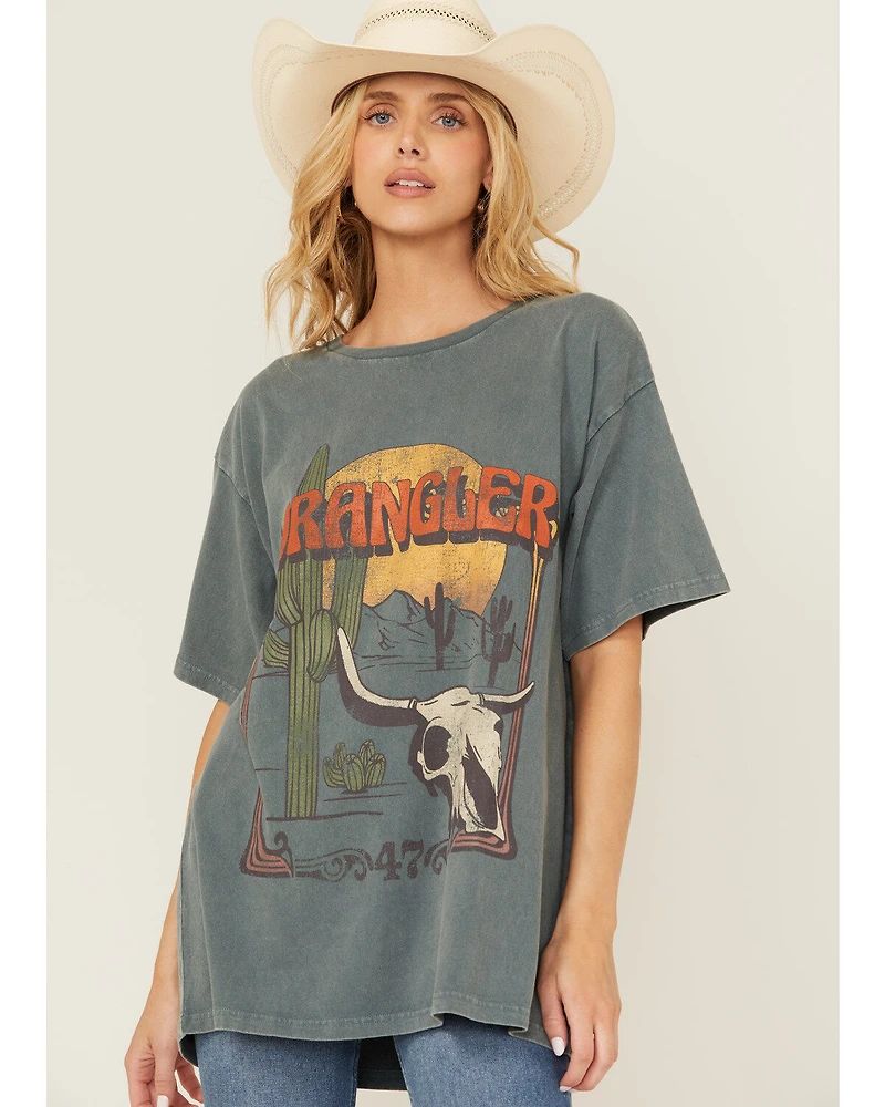 Wrangler Women's Desert Logo Short Sleeve Graphic Tee
