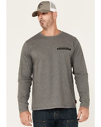 Lucky Brand Workwear Men's Solid Core Logo Long Sleeve Work Shirt