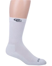 Dan Post Men's Lites Crew White Socks - 7 to 10