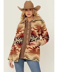Pendleton Women's Sherpa Collar Printed Coat
