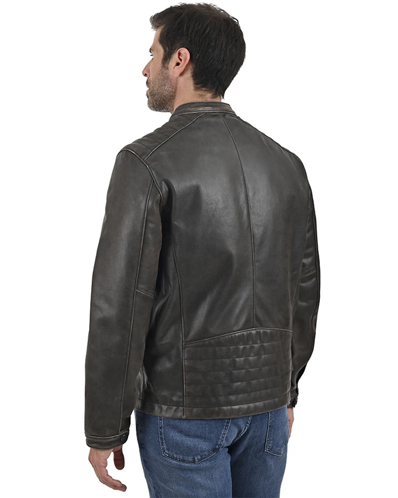 Frye Men's Fryce Racer Leather Jacket