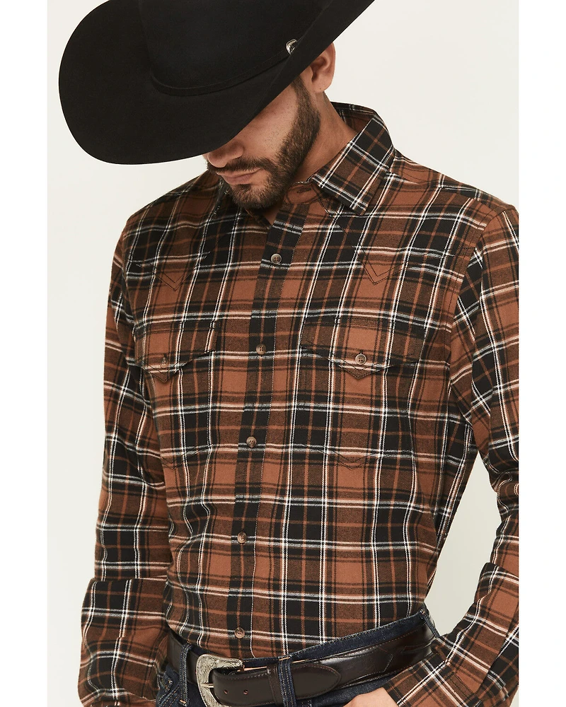Cody James Black 1978™ Men's Caddis Plaid Print Long Sleeve Button-Down Western Shirt