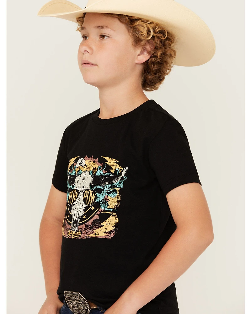 Rock & Roll Denim Boys' Steerhead Short Sleeve Graphic T-Shirt