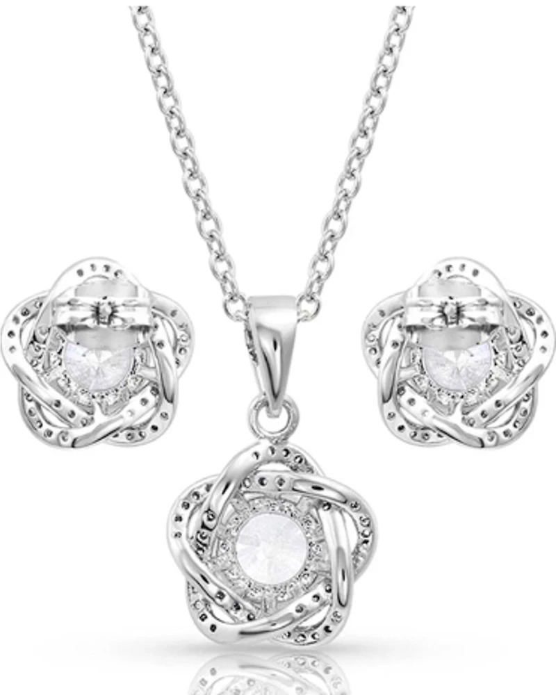 Montana Silversmiths Women's Starlight Flower Jewelry Set - 2 Piece