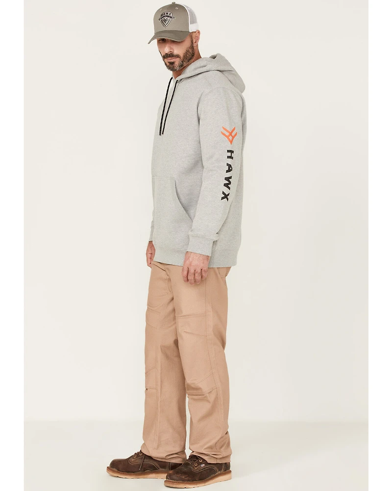 Hawx Men's Primo Logo Graphic Fleece Hooded Work Sweatshirt