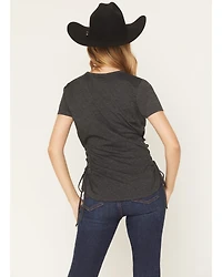 Blended Women's Bull Skull Short Sleeve Graphic Tee
