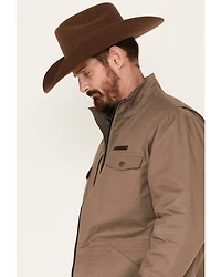 Cinch Men's Solid Brushed Twill Zip Canvas Jacket