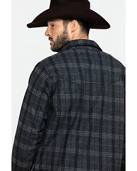 Outback Trading Co. Men's Black Clyde Big Flannel Shirt