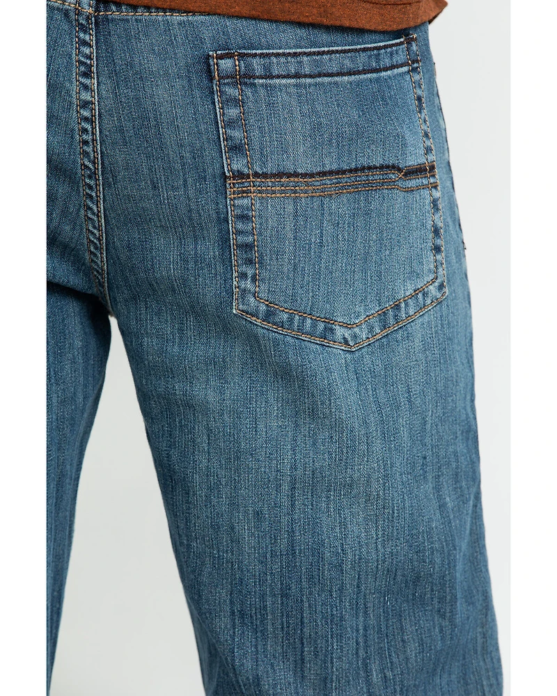 Cody James Men's Bozeman Wash Wyatt Slim Bootcut Stretch Denim Jeans