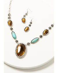 Shyanne Women's Americana Multi-Stone Jewelry Set - 2 Piece