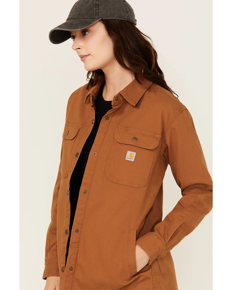 Carhartt Women's Rugged Flex® Loose Fit Canvas Shacket