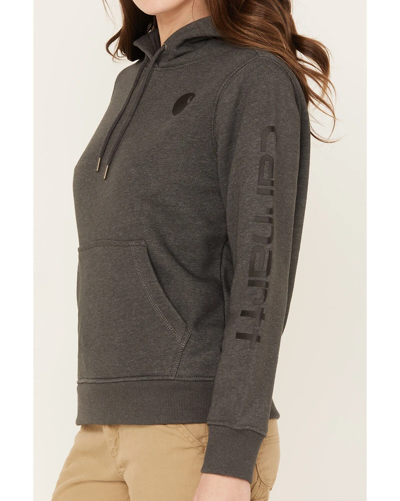 Carhartt Women's Clarksburg Graphic Sleeve Pullover Sweatshirt Hoodie